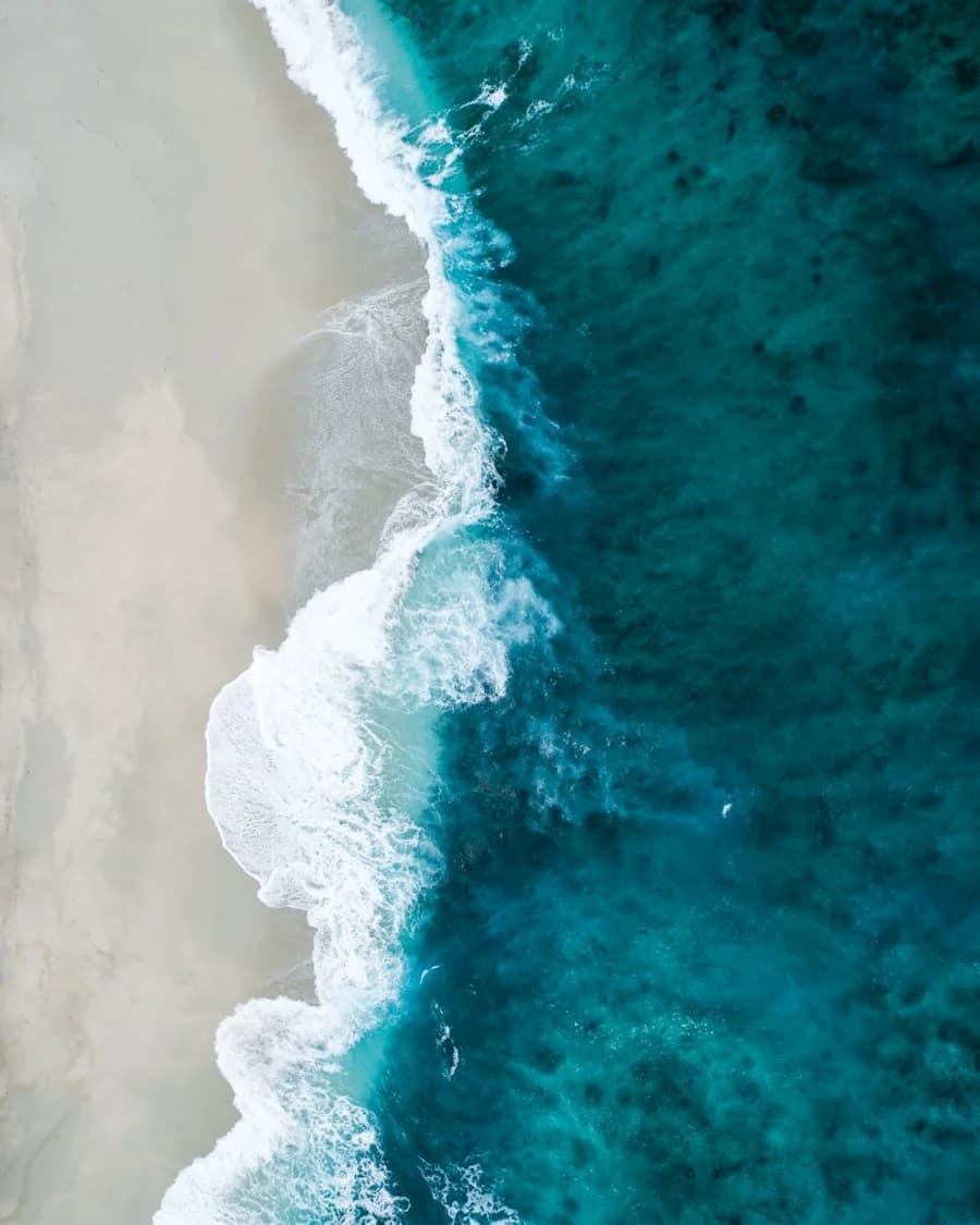 Ocean waves at golden hour