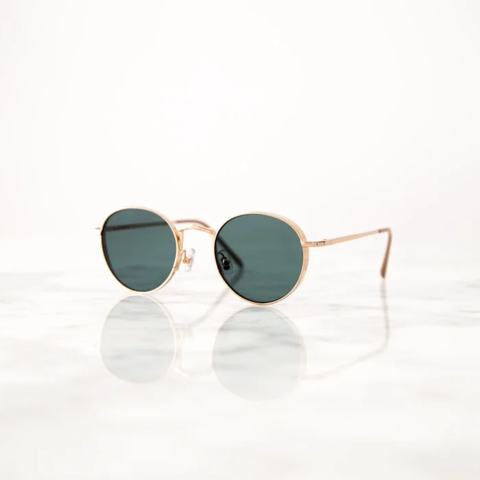 Matte black wraparound sunglasses