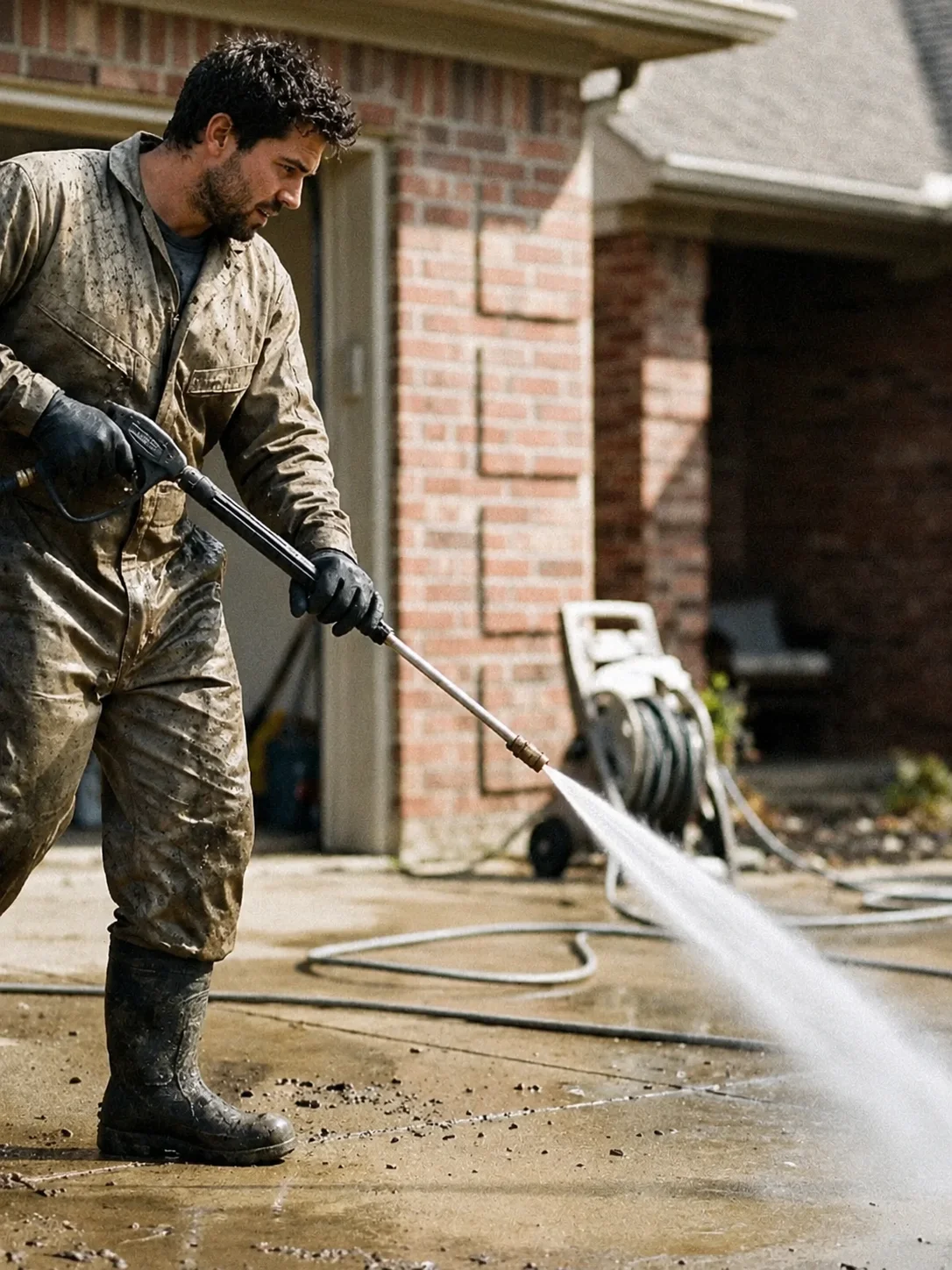 Pressure washing